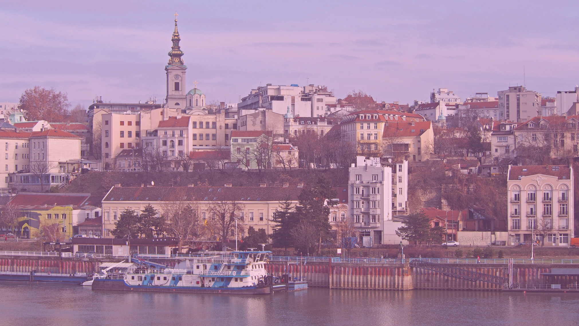 Photo: "Belgrade waterfront", by Akos Hajdu licensed under CC BY 2.0. Hue modified from the original