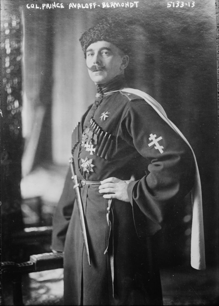 Major General Pavel Mikhailovich Rafailovich) Bermondt-Avalov in exile, 1920s (Library of Congress, Prints & Photographs Division, George Grantham Bain Collection LC-DIG-ggbain-30105)