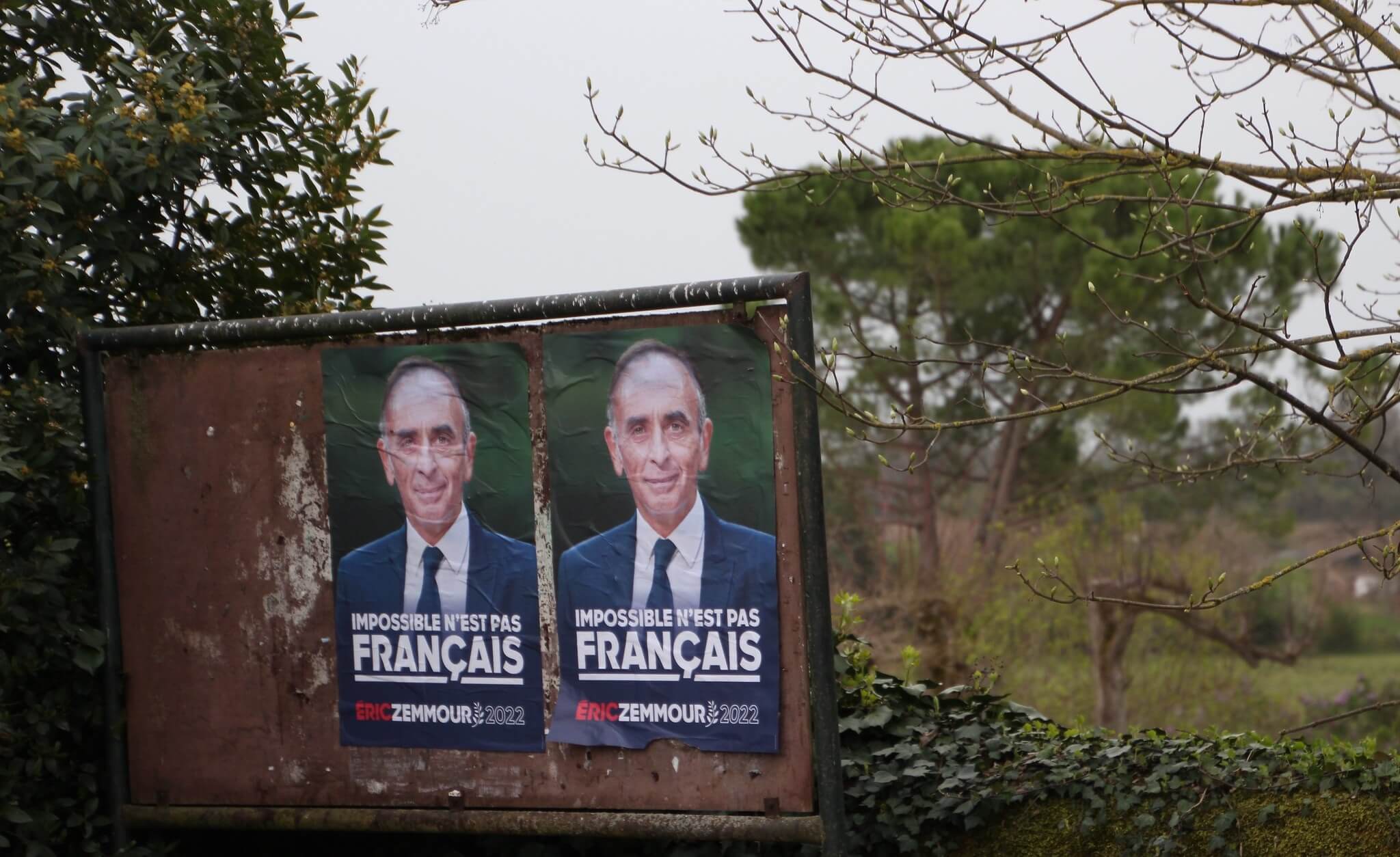Eric Zemmour's election woes banner