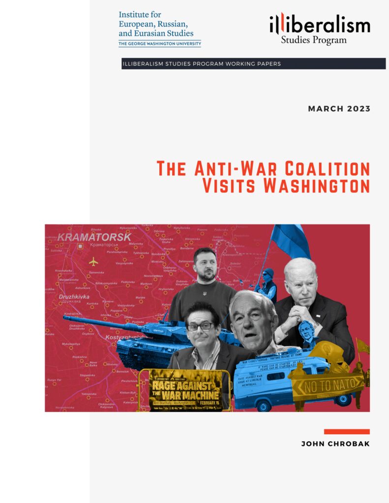 Chrobak The Anti-War Coalition Visits Washington cover page
