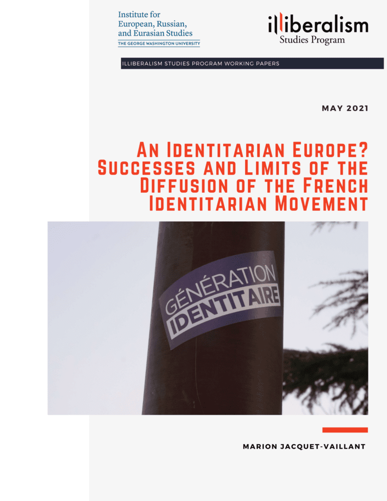 Jacquet-Vaillant An Identitarian Europe cover page