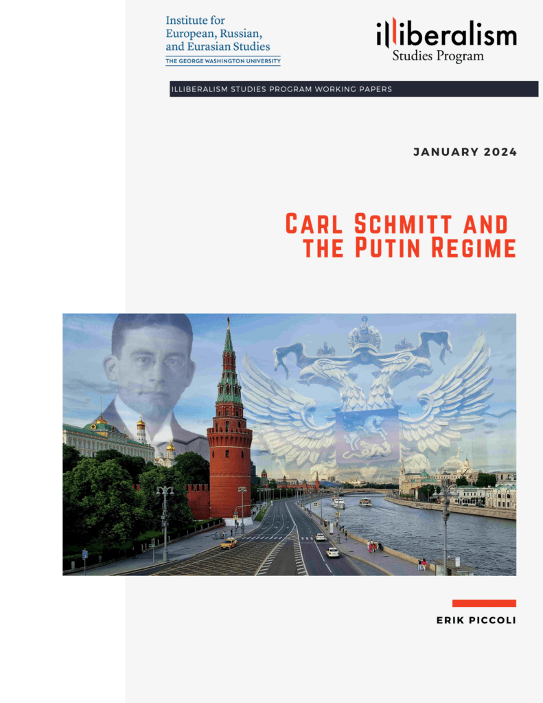 Piccoli Carl Schmitt and the Putin Regime cover image
